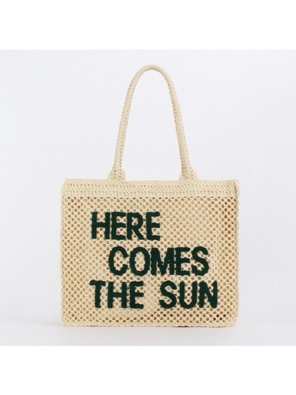NWT Here Comes The Sun Straw woven  Tote bucket Bag